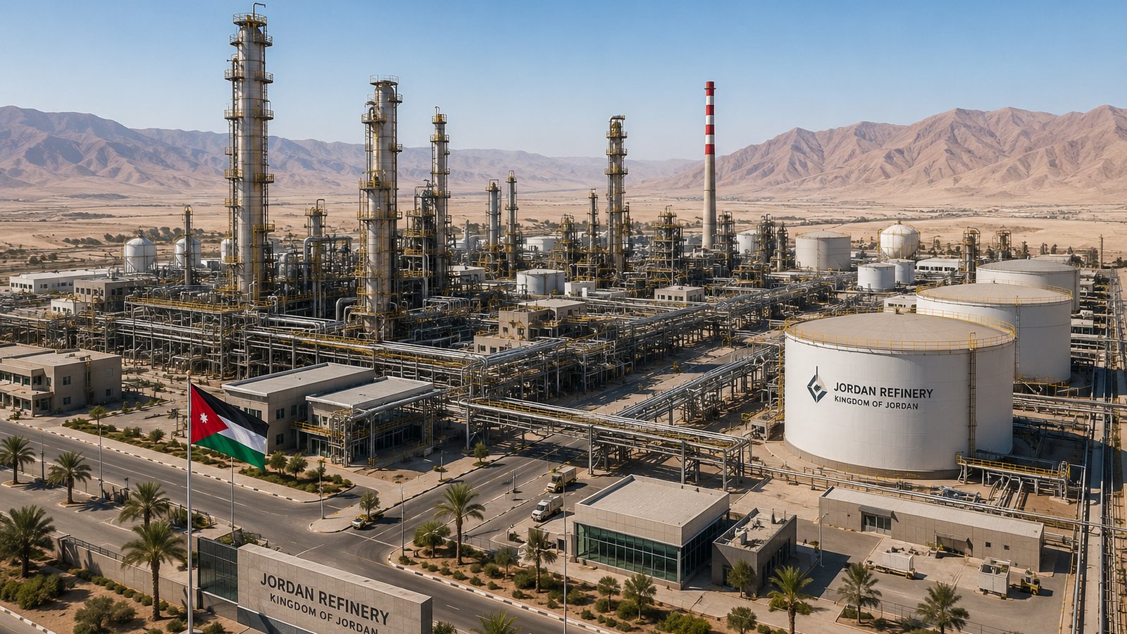 Jordan oil refinery concept visualization