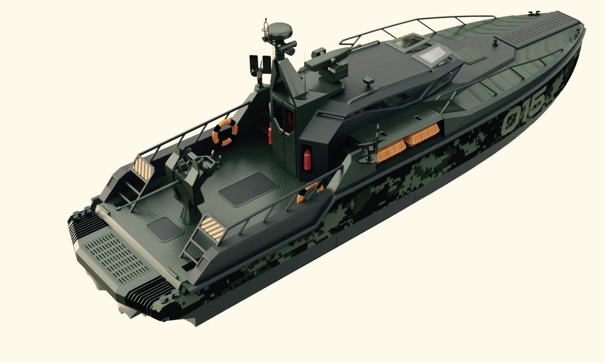 Multi-purpose patrol hull, tactical livery render