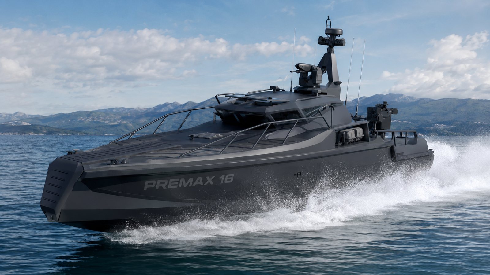 PREMAX 16 patrol craft underway
