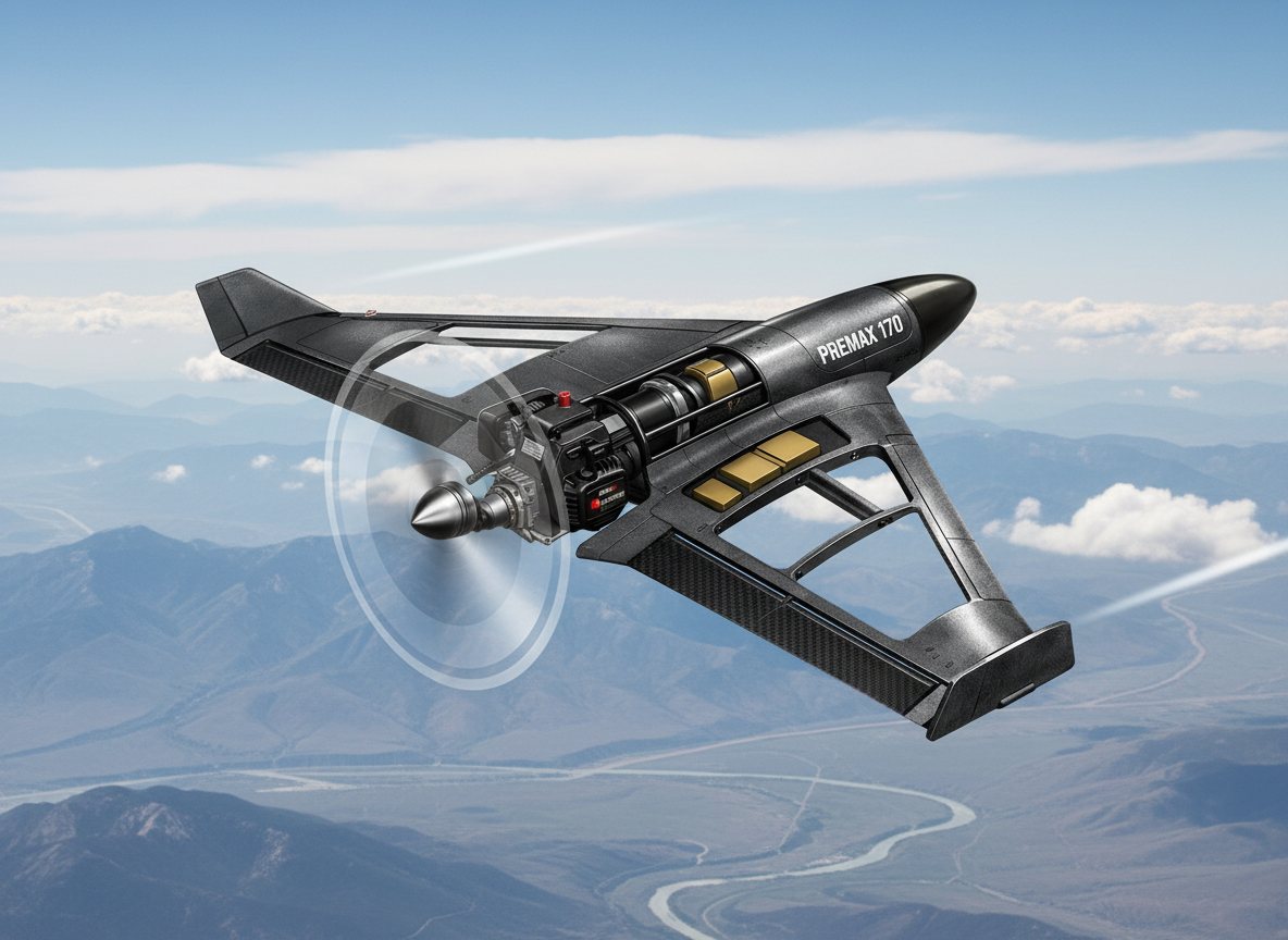 PREMAX 170 unmanned aerial platform in flight