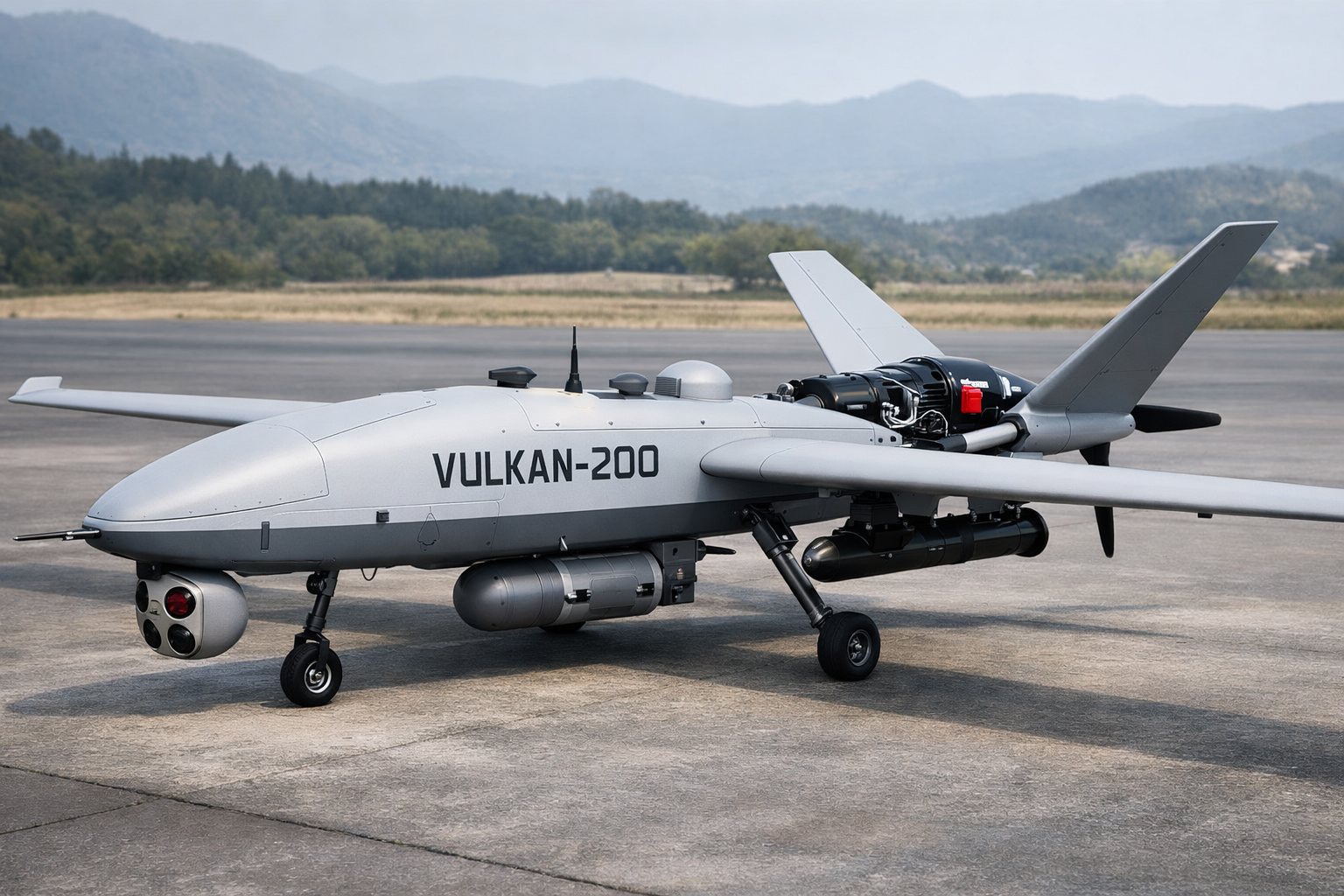 VULKAN-200 unmanned platform on ground